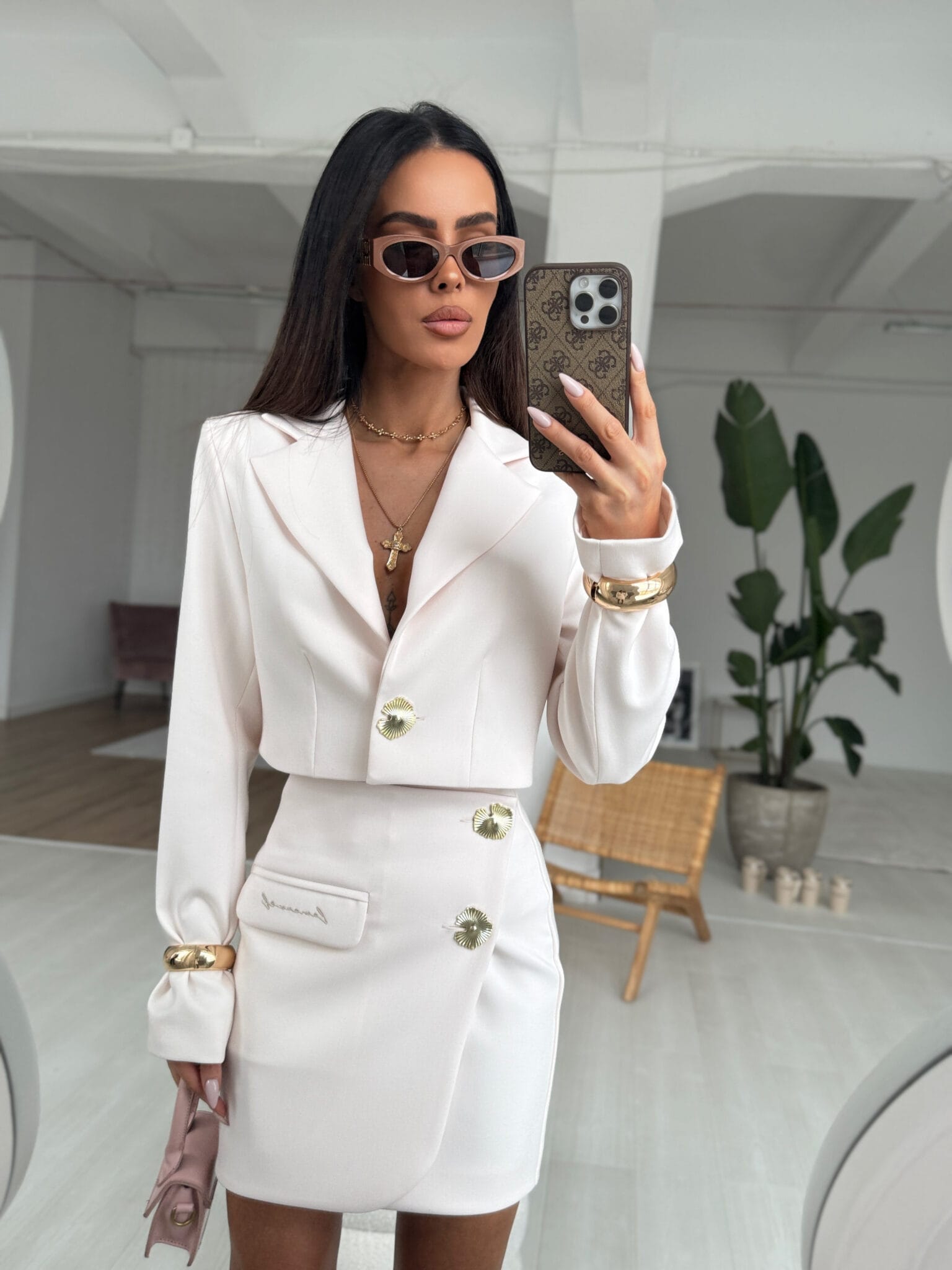 Marynarka MONACO puder LAMANUEL - obrazek 3