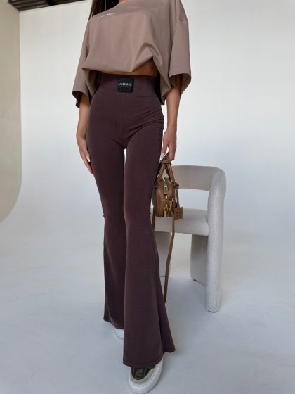 Legginsy BLESSED czekolada