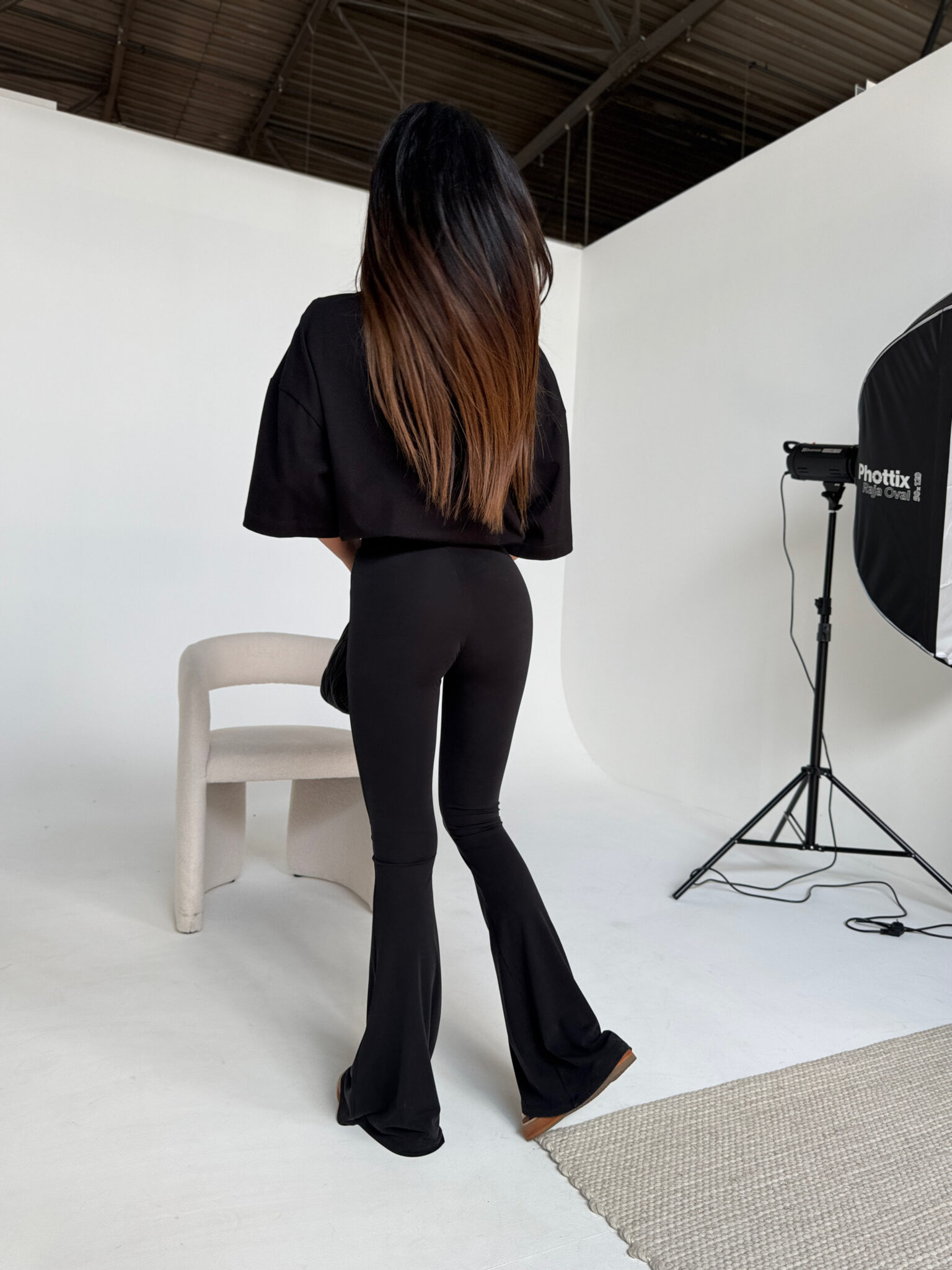 Legginsy BLESSED czarne LAMANUEL - obrazek 3