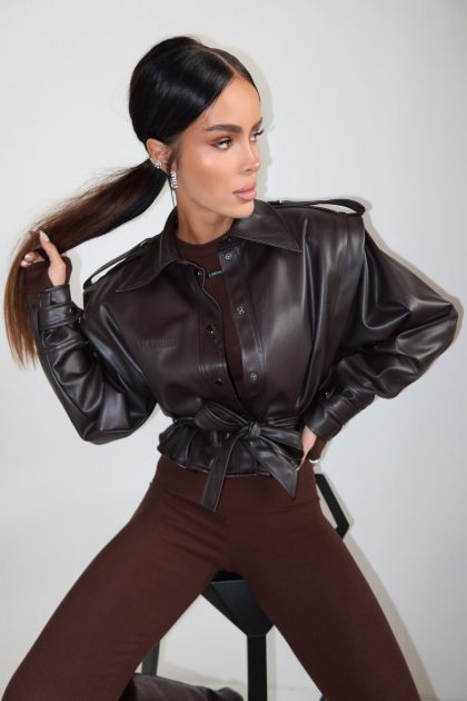 Kurtka WANTED czekolada