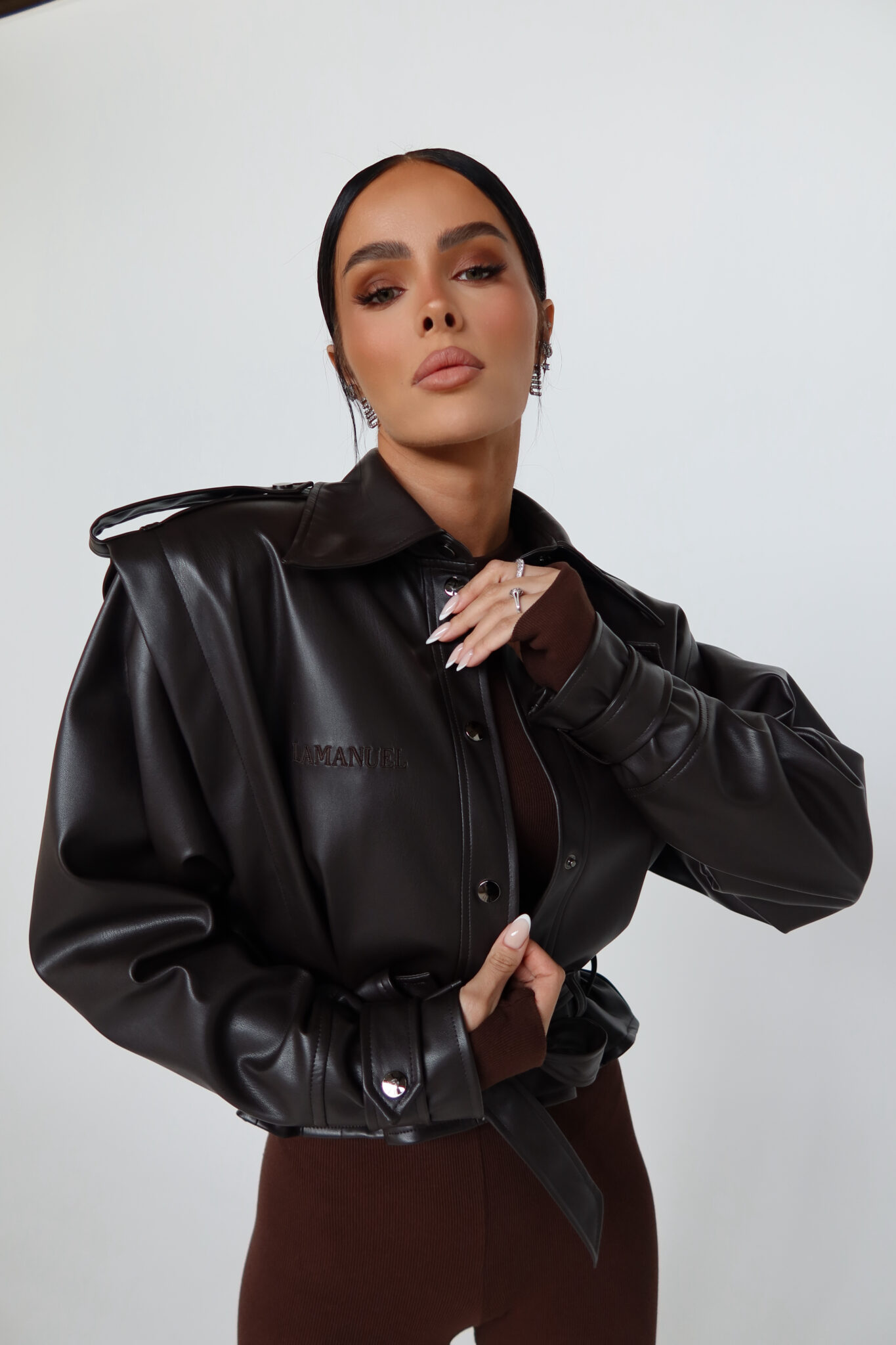 Kurtka WANTED czekolada LAMANUEL - obrazek 3