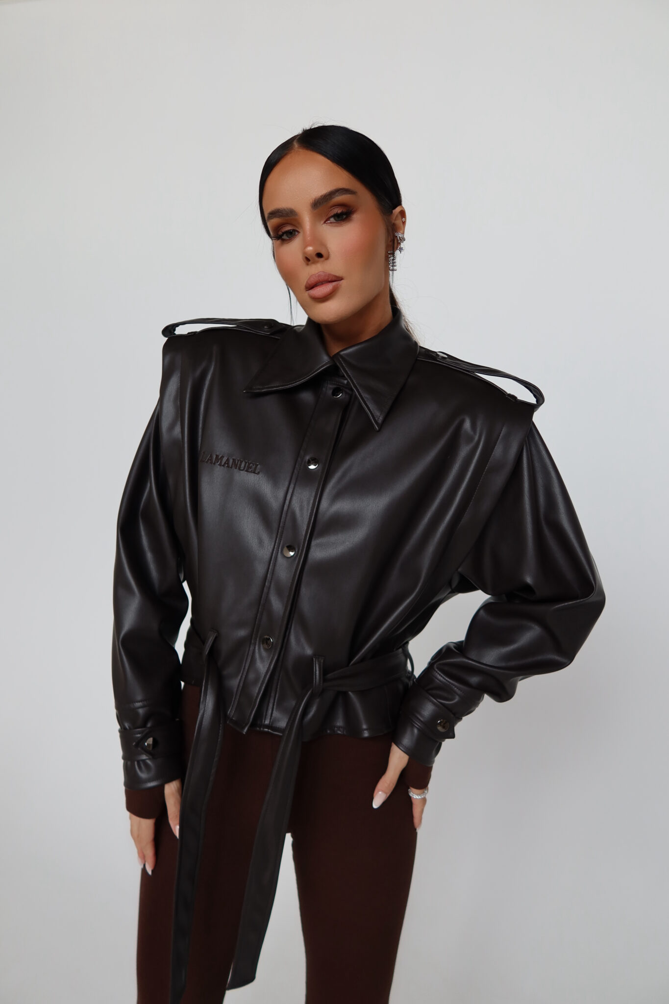 Kurtka WANTED czekolada LAMANUEL - obrazek 9