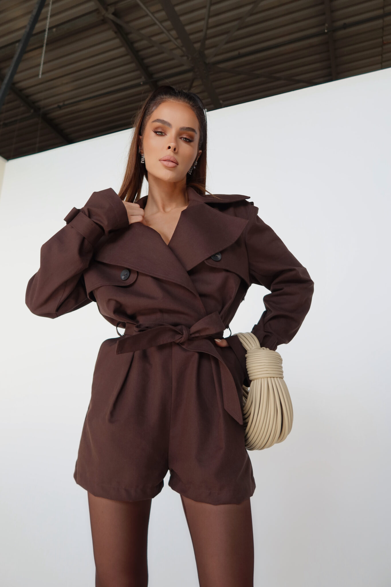Kombinezon COURT czekolada