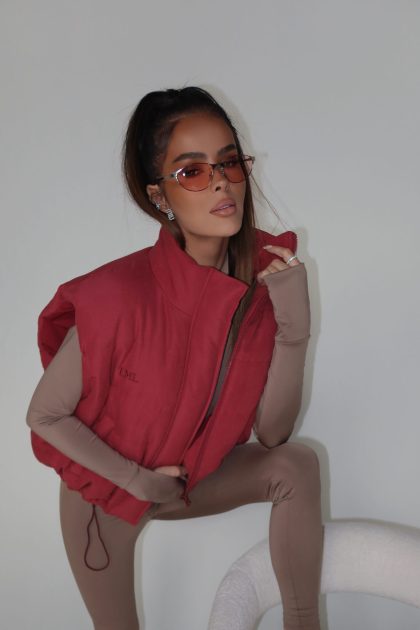 Kamizelka OUTSIDE bordo