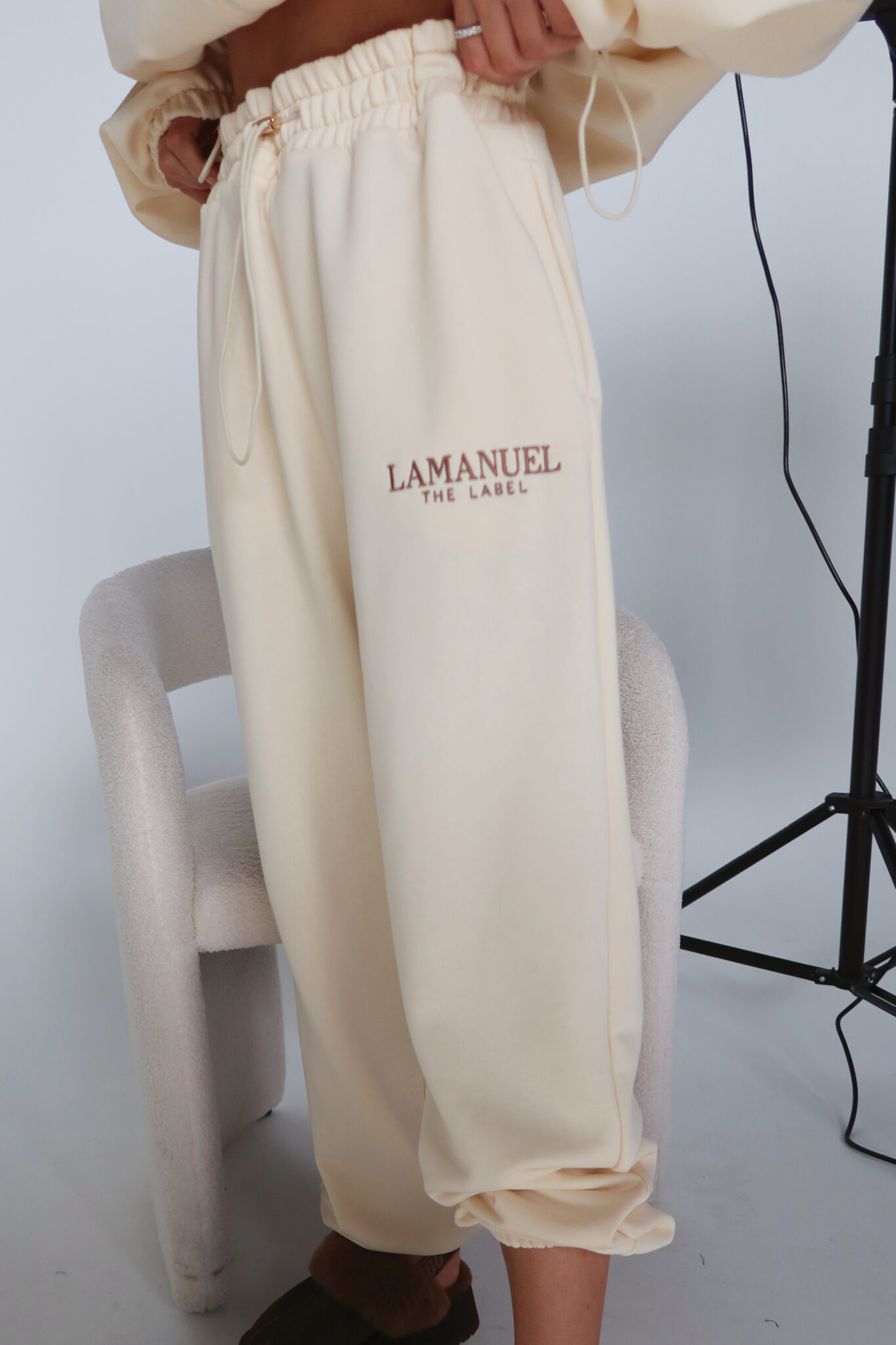 Spodnie BASIC kokos LAMANUEL - obrazek 3