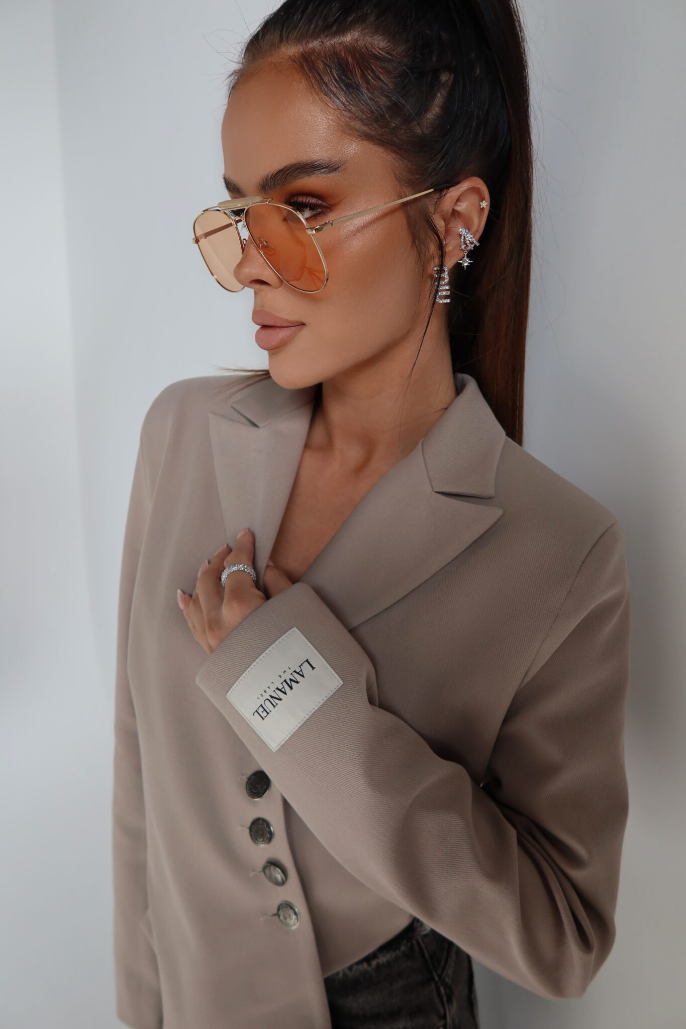 Marynarka GRAVITY beż LAMANUEL - obrazek 4