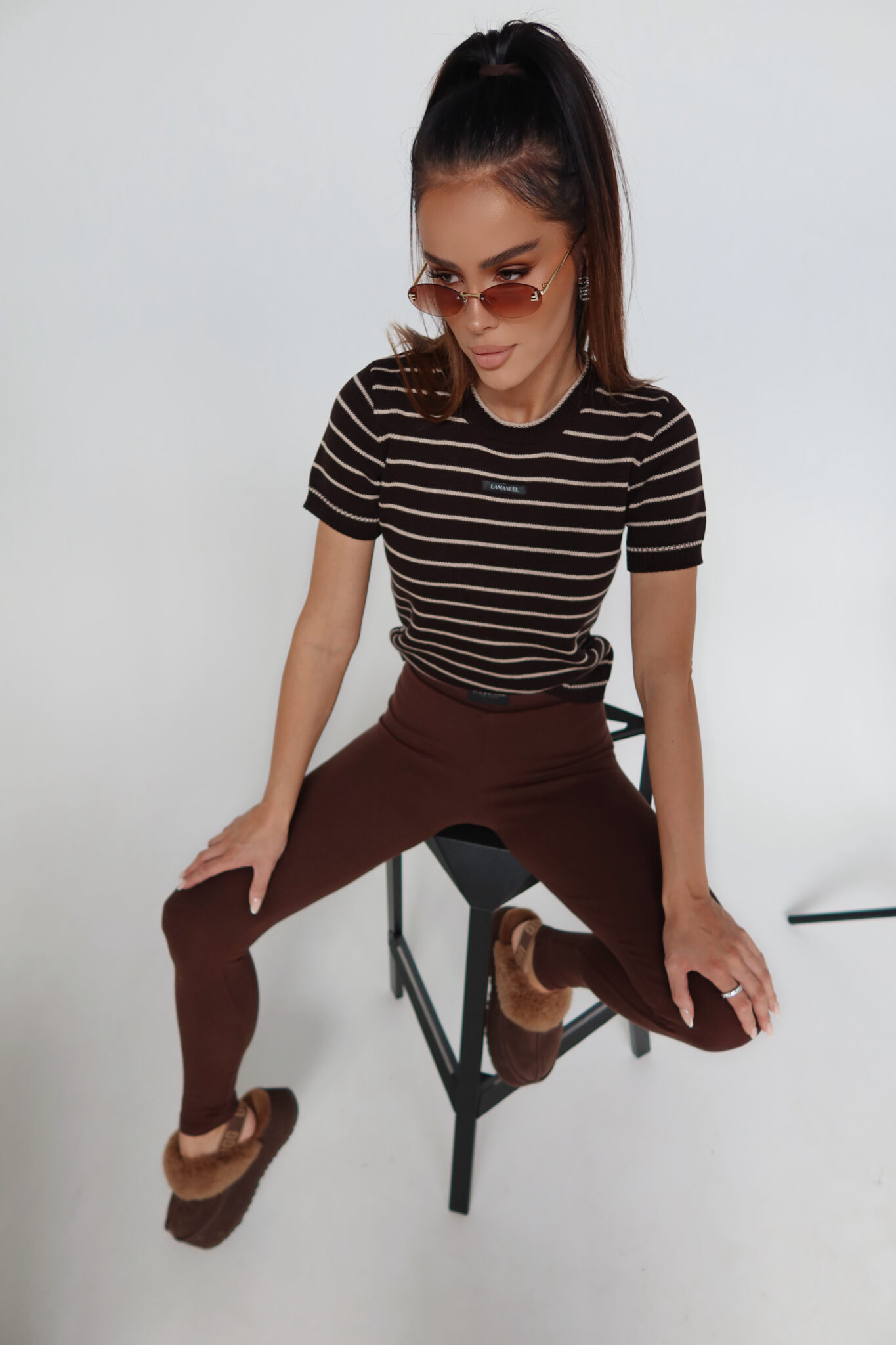 Sweter COFFE czekolada LAMANUEL - obrazek 3