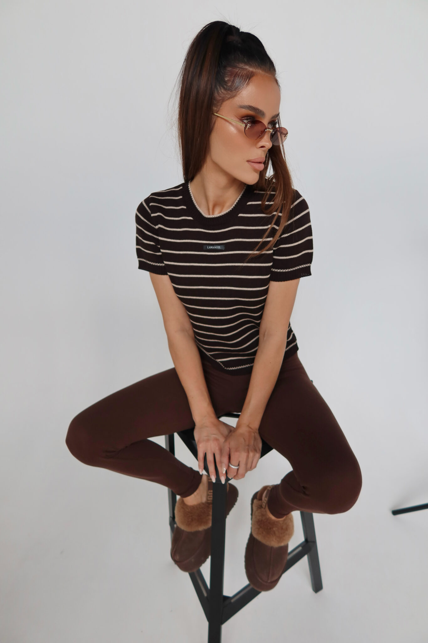 Sweter COFFE czekolada LAMANUEL - obrazek 5