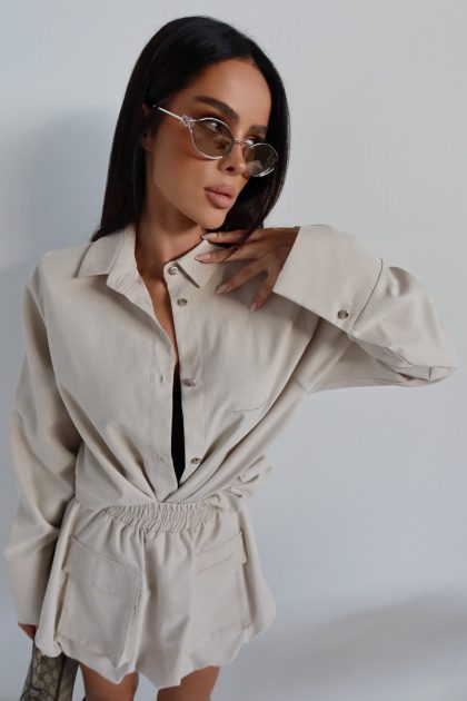 Koszula VELVET beż