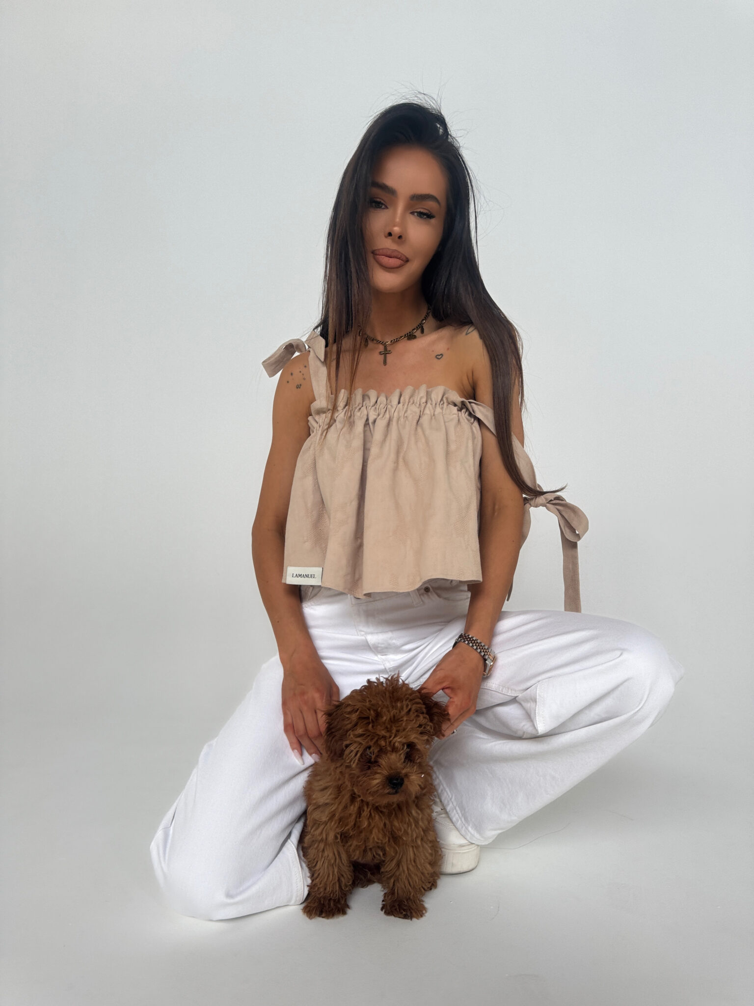 Top TROPICANA beż LAMANUEL - obrazek 2