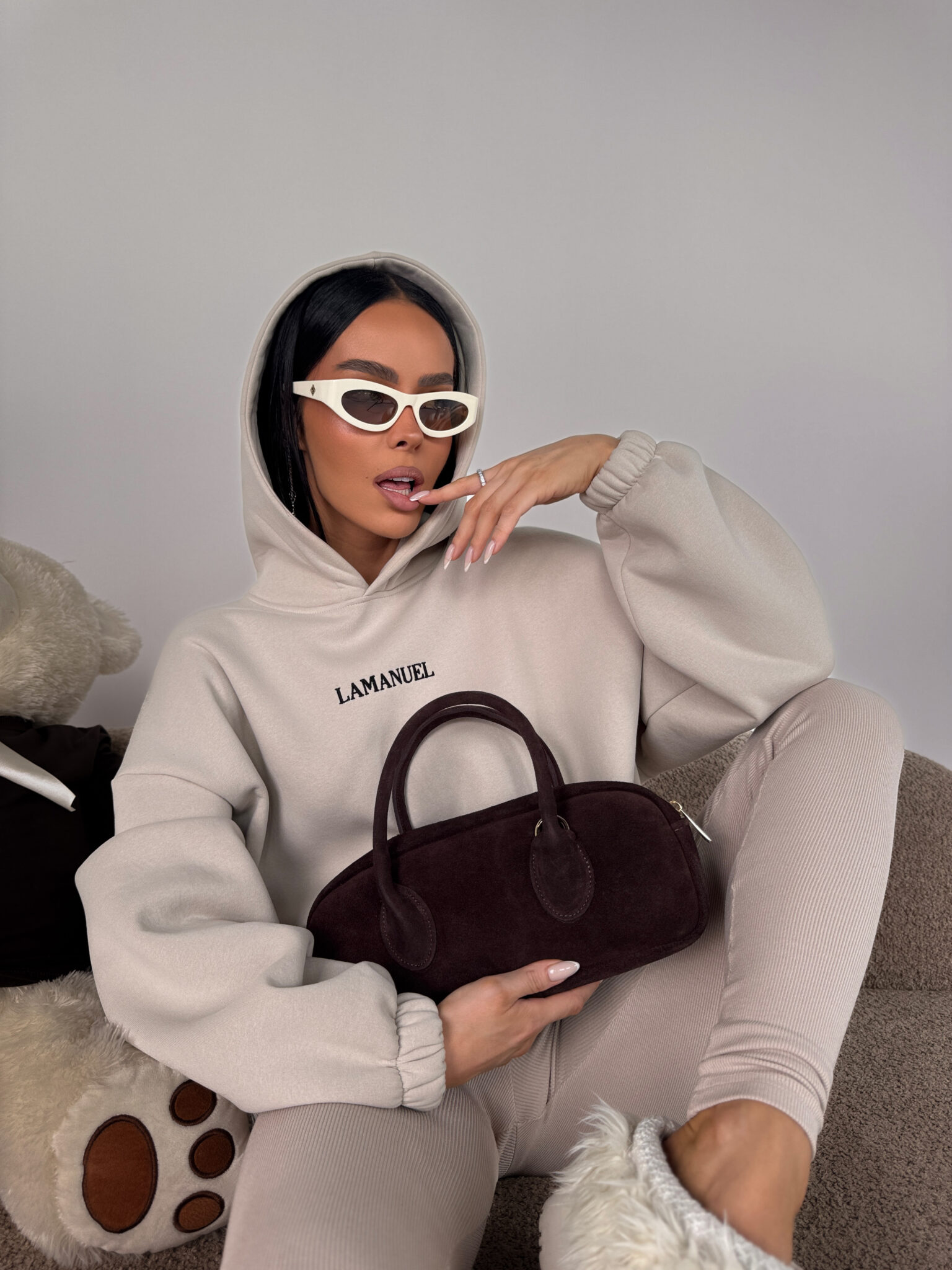 Bluza TONE beż LAMANUEL - obrazek 2