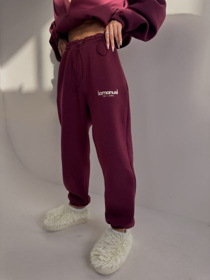 Spodnie CREAMY bordo