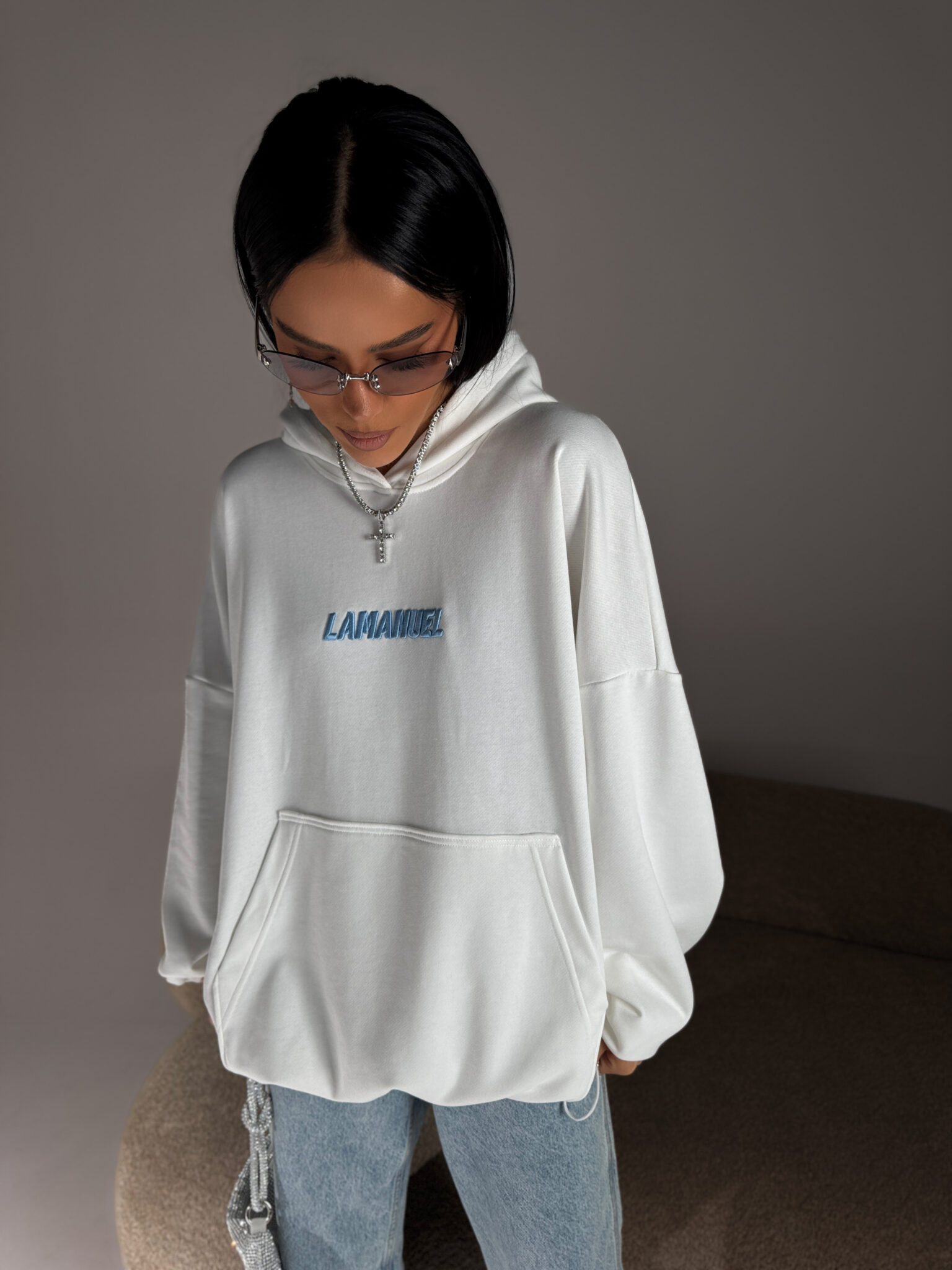 Bluza RESPECT ecru LAMANUEL - obrazek 6