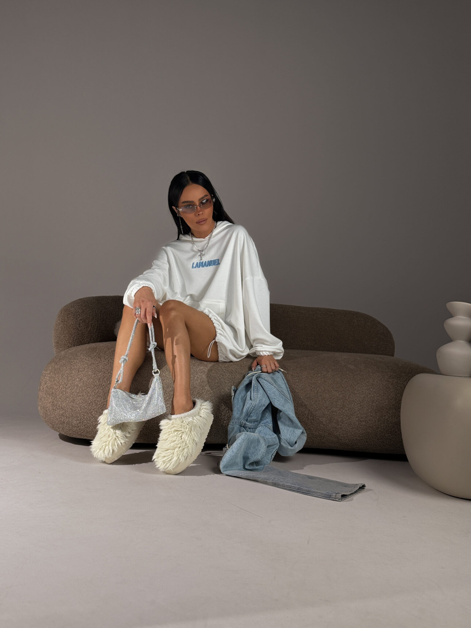 Bluza RESPECT ecru LAMANUEL - obrazek 10