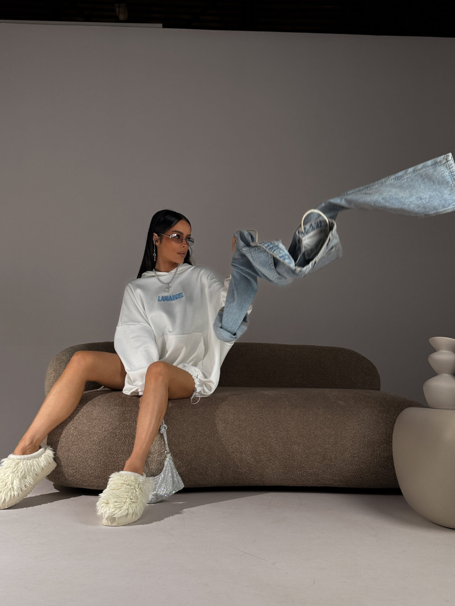 Bluza RESPECT ecru LAMANUEL - obrazek 9