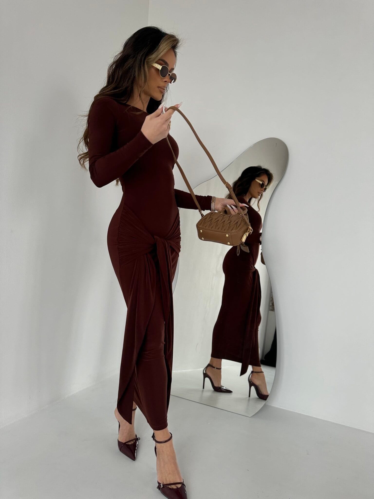 Sukienka SAINT brąz