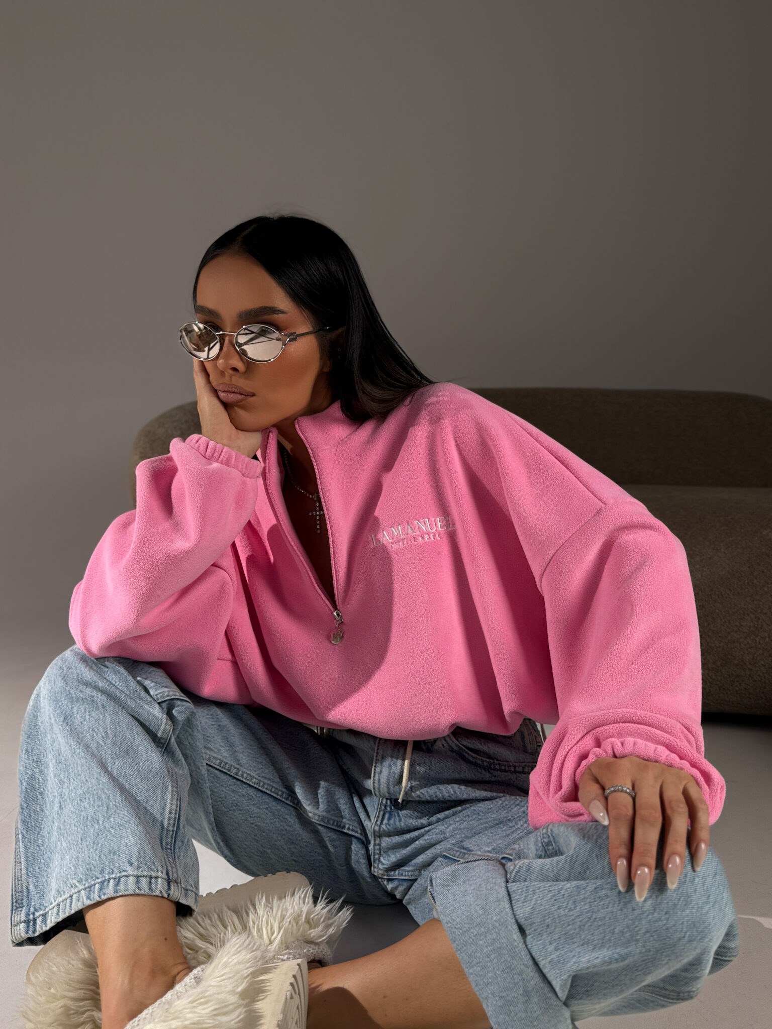 Bluza WARM UP róż LAMANUEL - obrazek 3