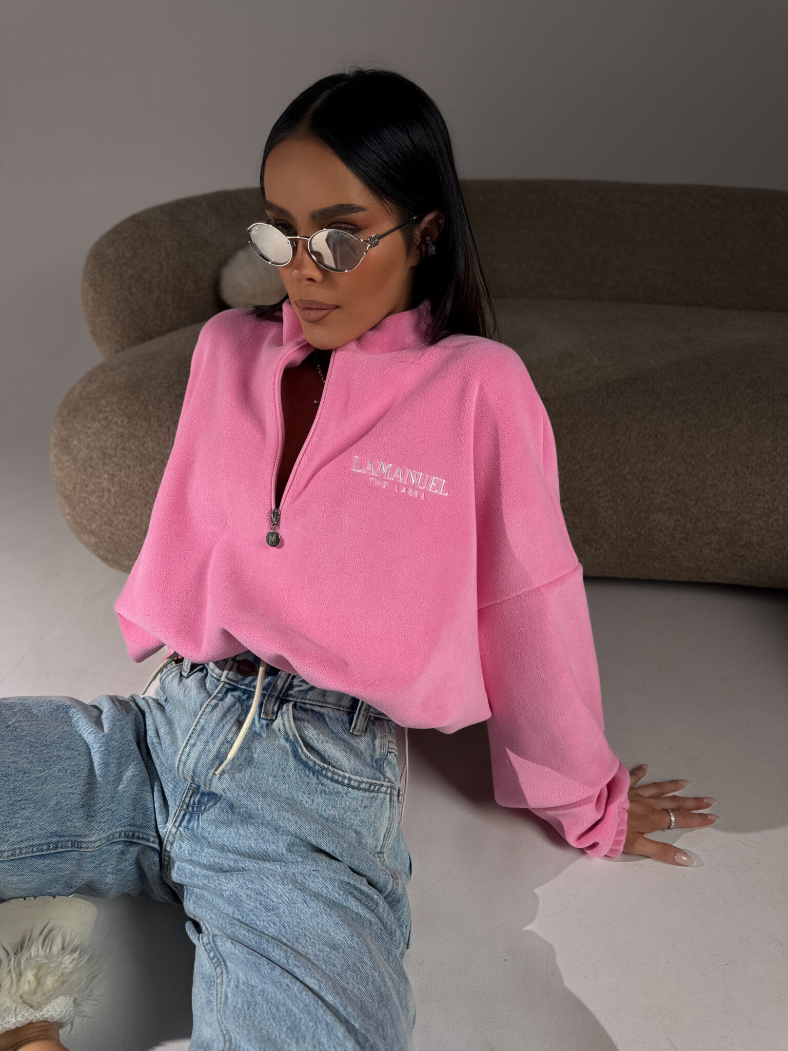 Bluza WARM UP róż LAMANUEL - obrazek 2