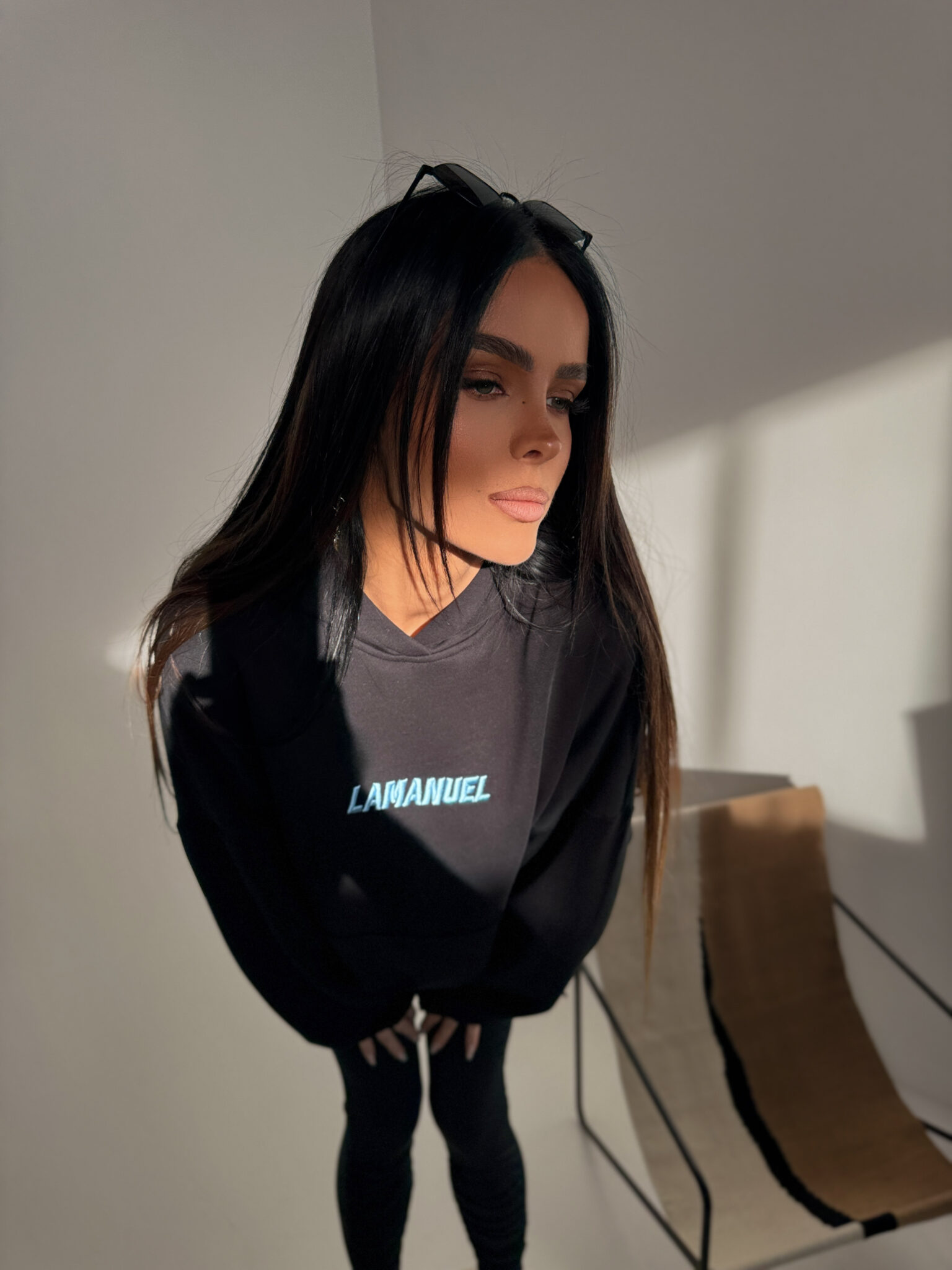 Bluza RESPECT czarna LAMANUEL - obrazek 5