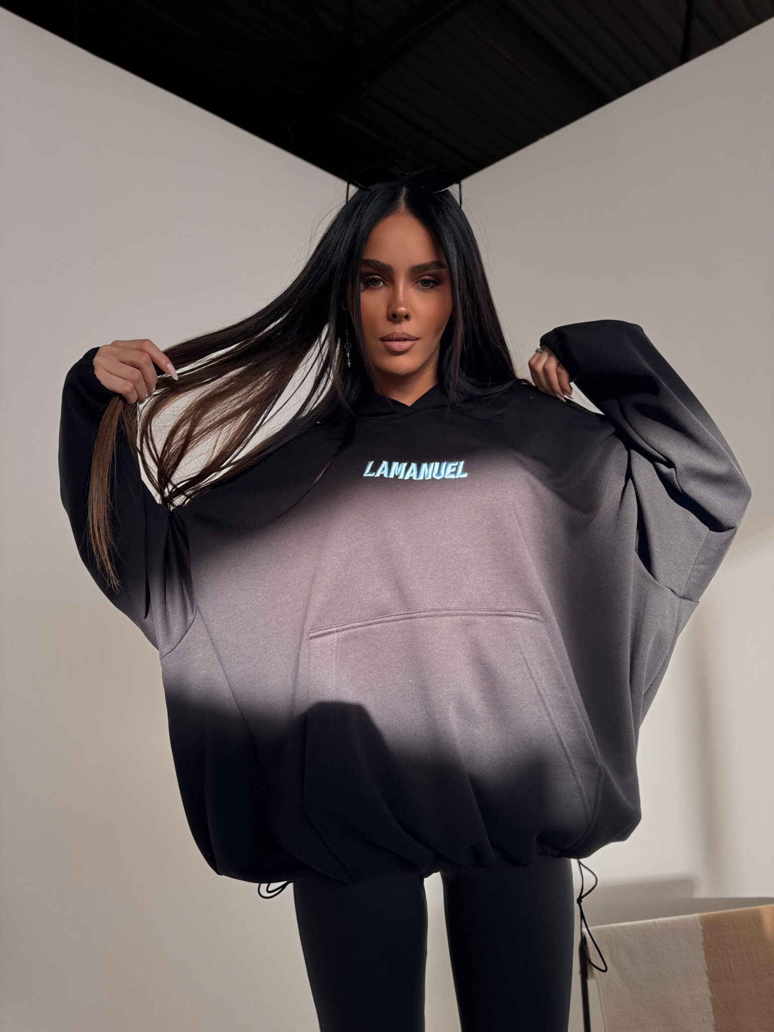 Bluza RESPECT czarna LAMANUEL - obrazek 4