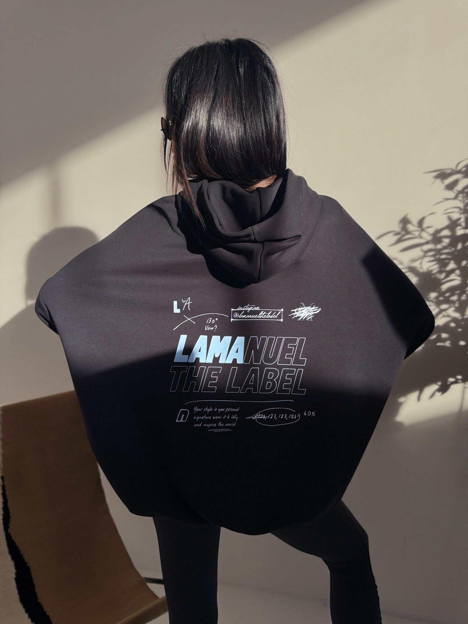 Bluza RESPECT czarna LAMANUEL - obrazek 3