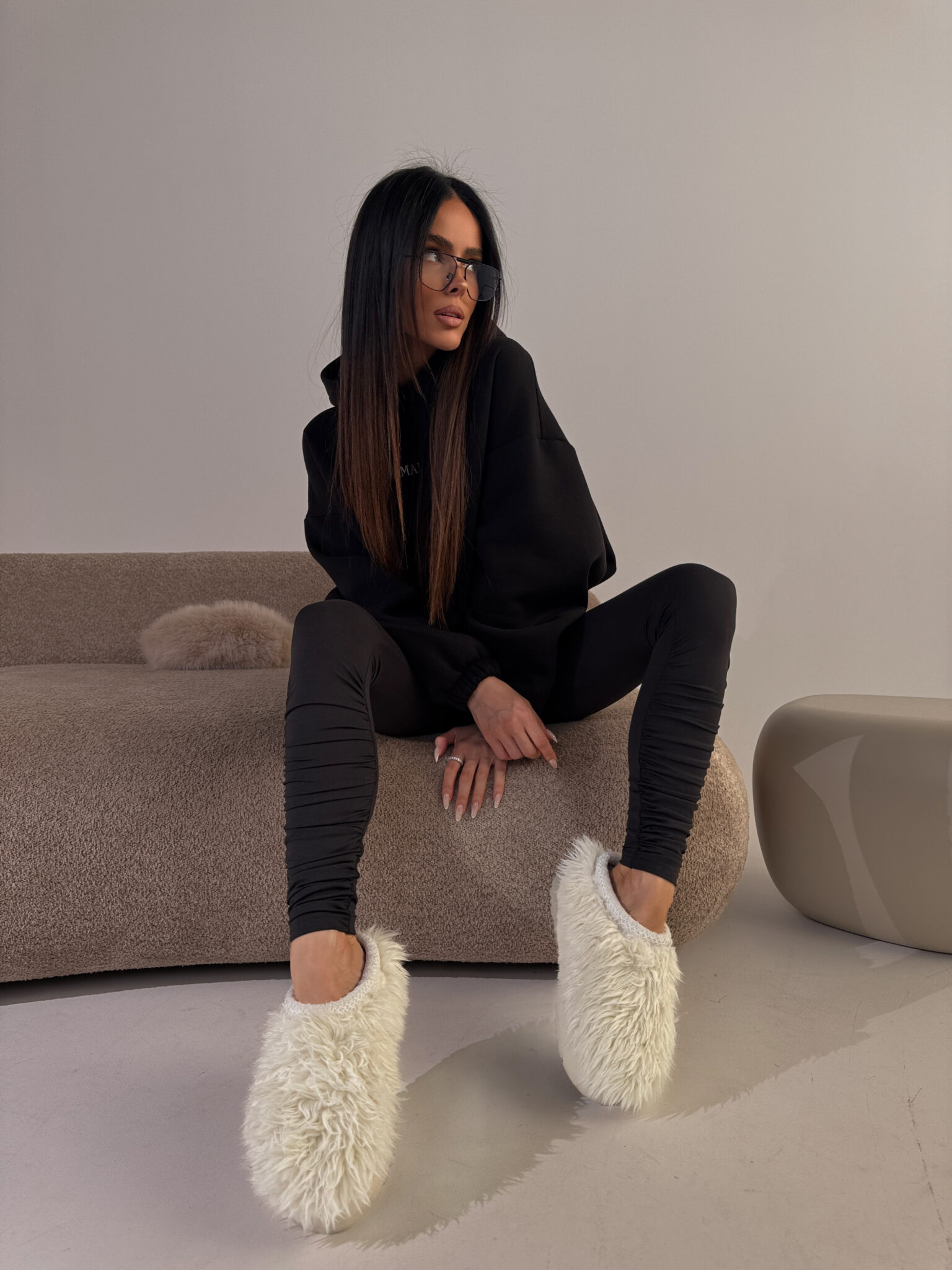 Legginsy CURVE czarne LAMANUEL - obrazek 7