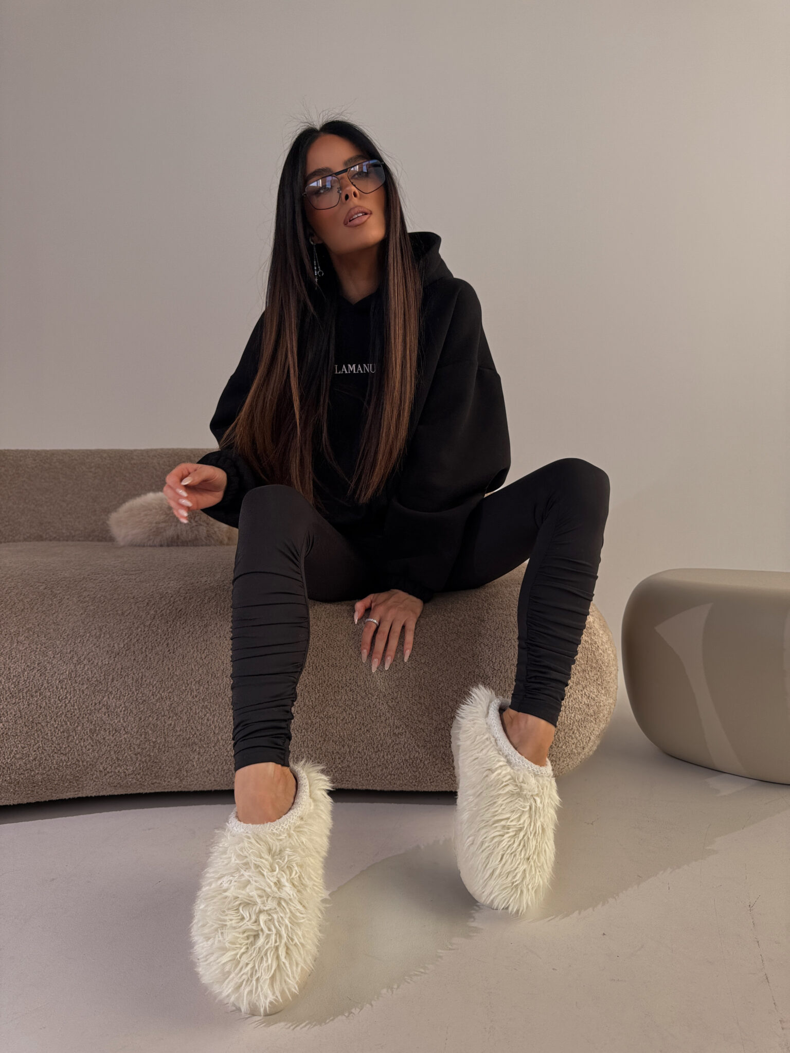 Legginsy CURVE czarne LAMANUEL - obrazek 6