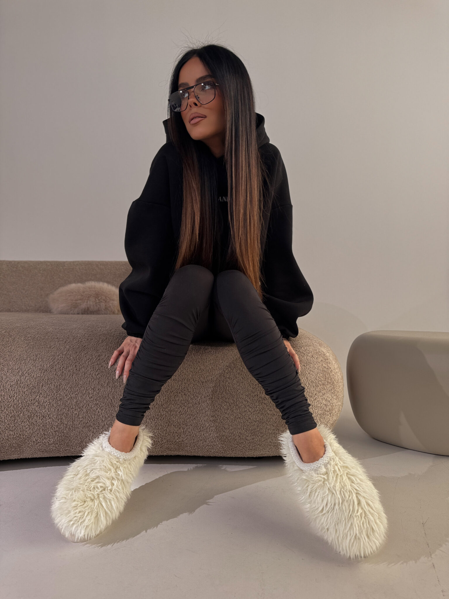 Legginsy CURVE czarne LAMANUEL - obrazek 5