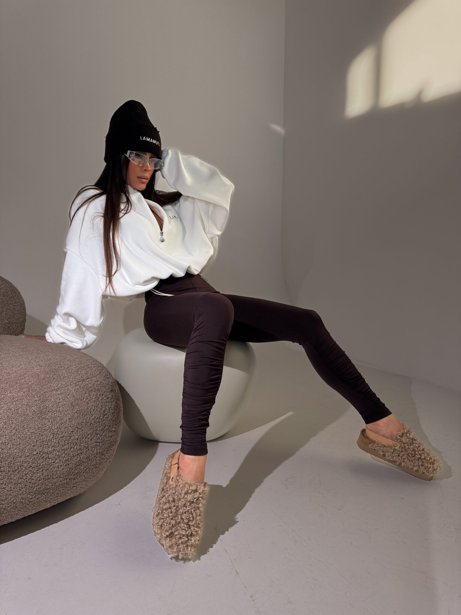 Bluza WARM UP ecru LAMANUEL - obrazek 7