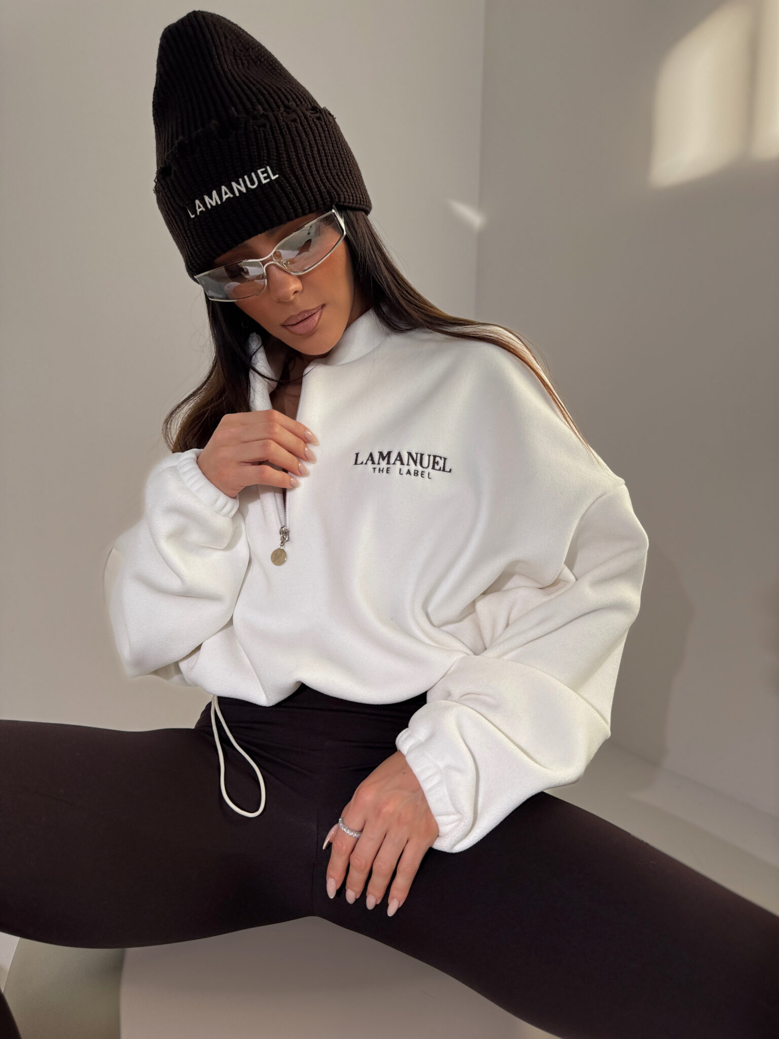 Bluza WARM UP ecru LAMANUEL - obrazek 3