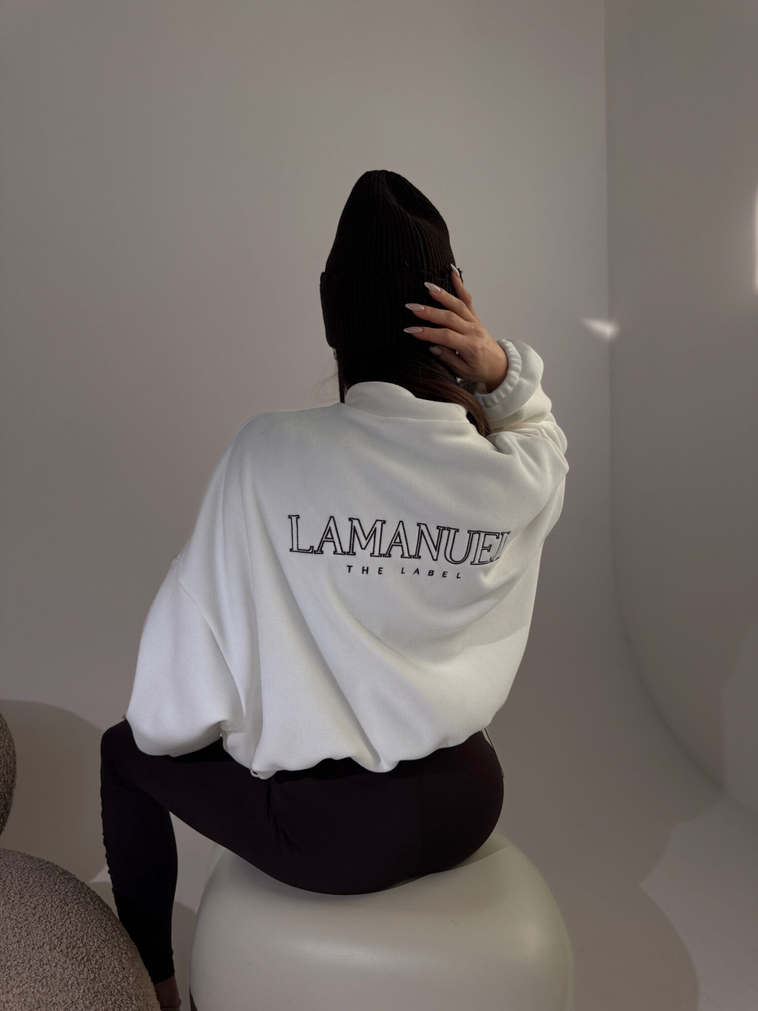 Bluza WARM UP ecru LAMANUEL - obrazek 4