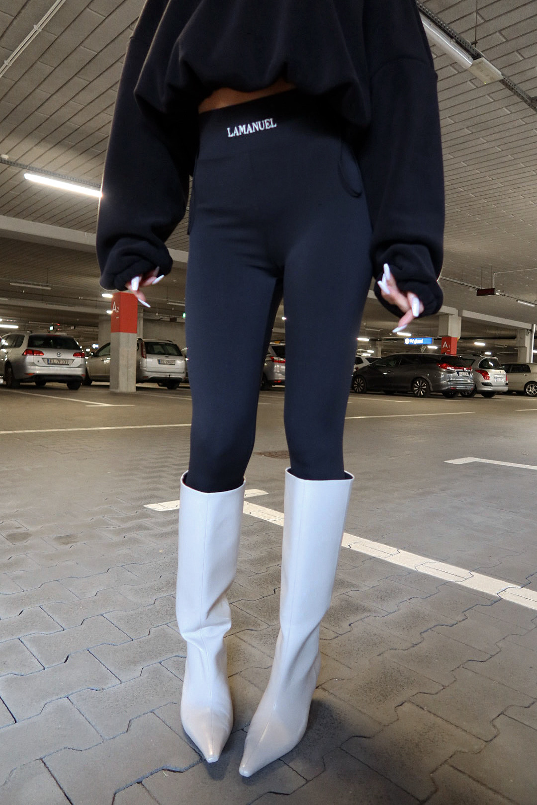 Legginsy ATTRACT czarne LAMANUEL - obrazek 6