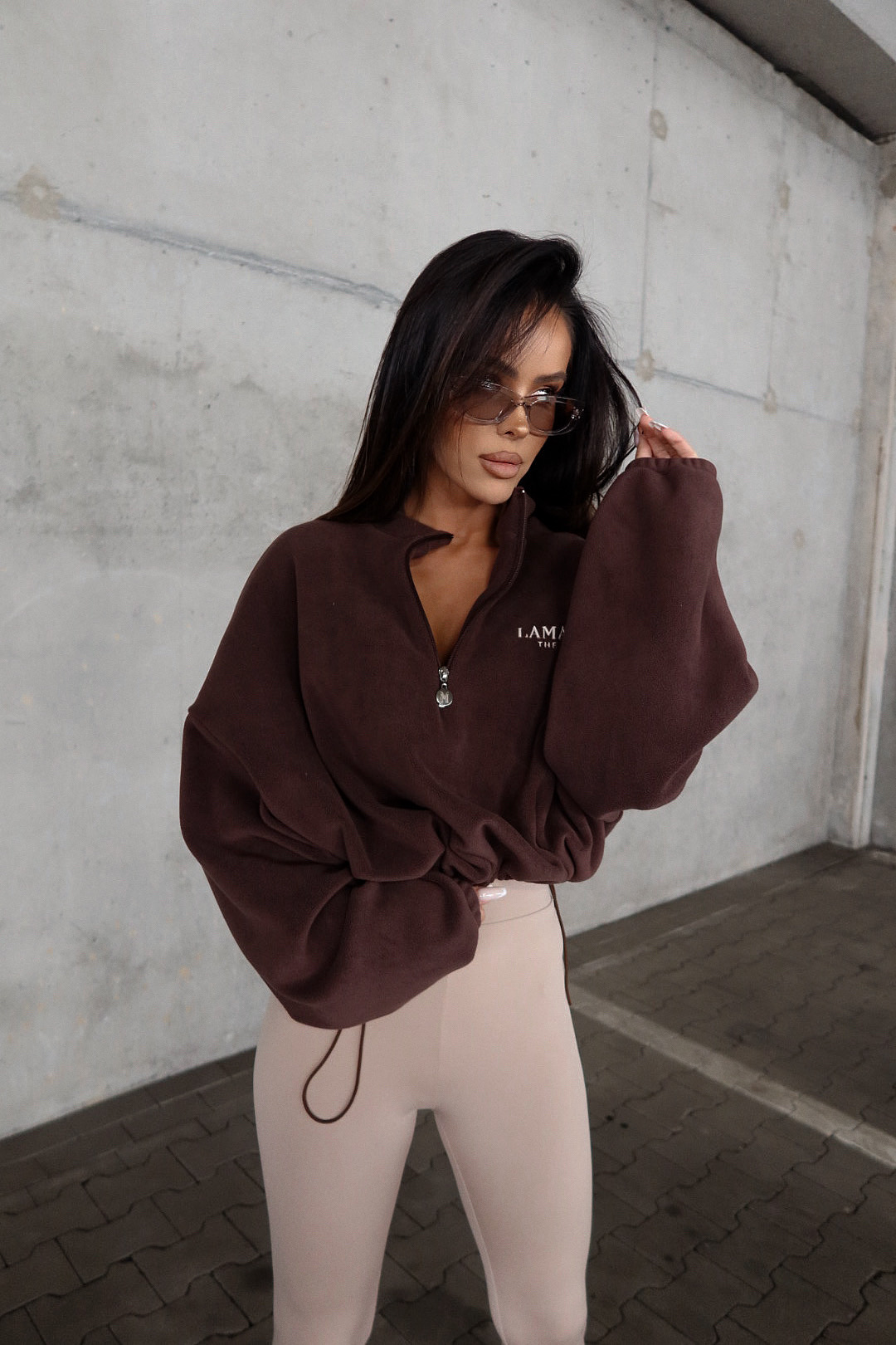 Bluza WARM UP czekolada LAMANUEL - obrazek 5