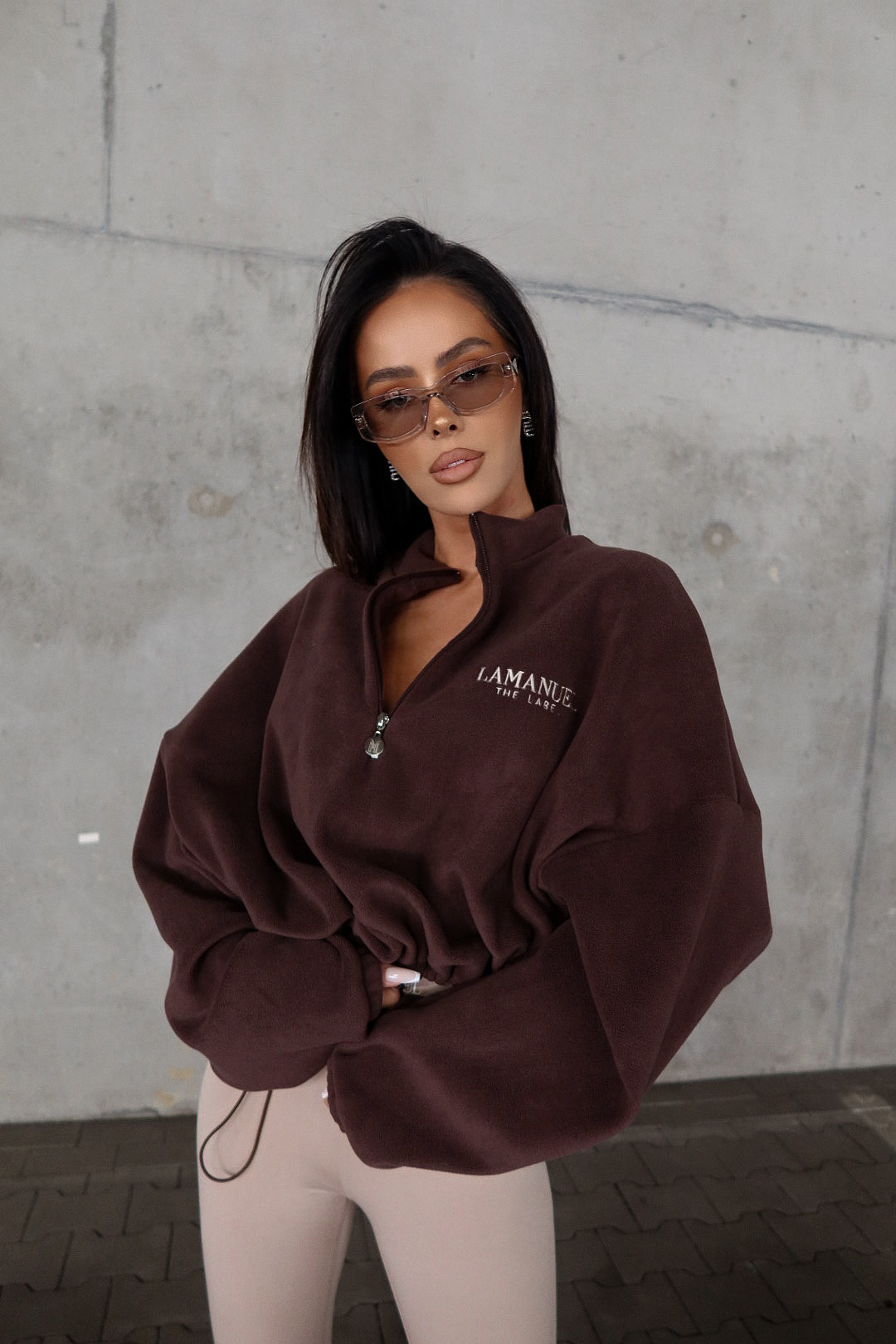 Bluza WARM UP czekolada LAMANUEL - obrazek 3