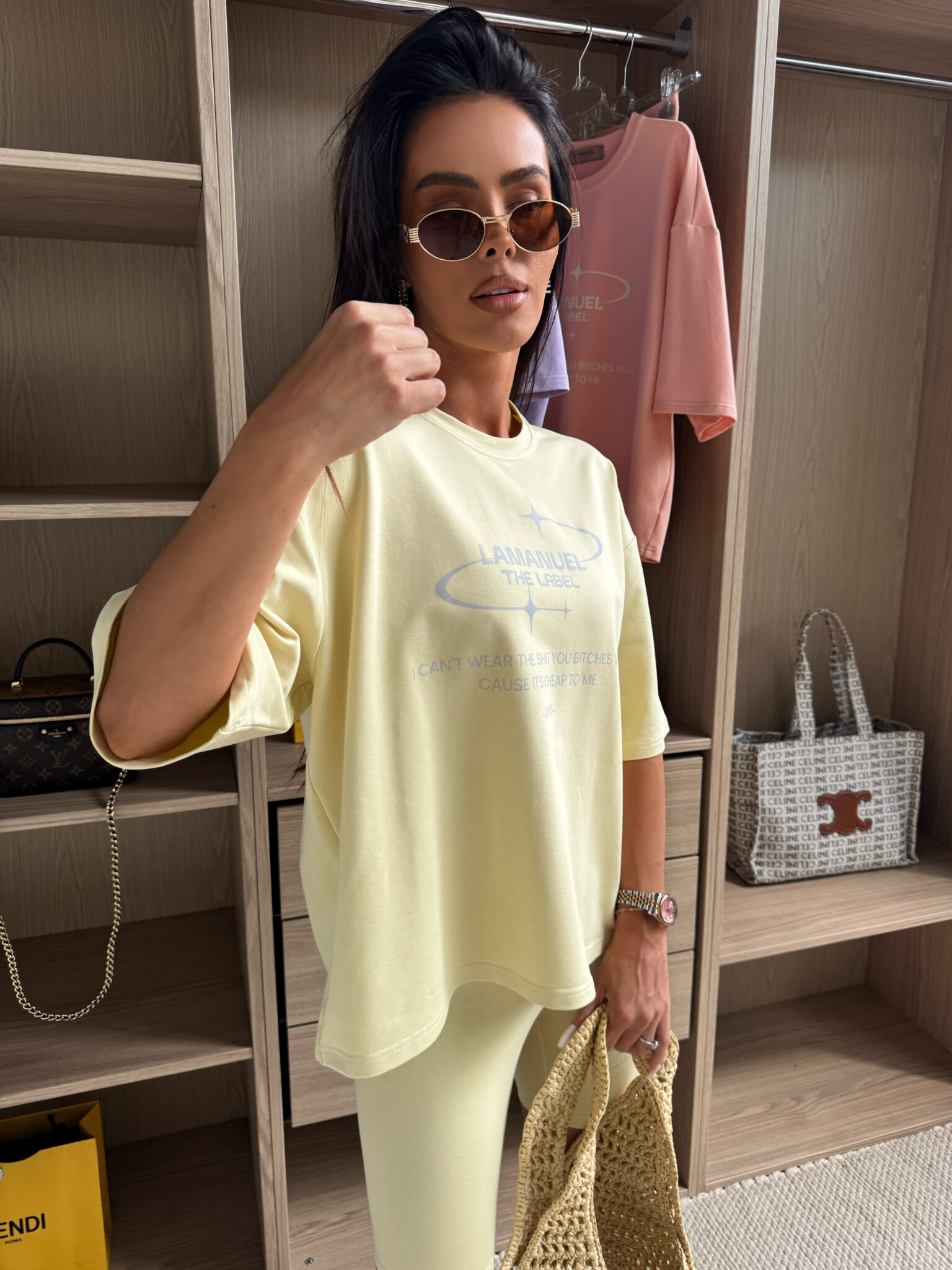 Tshirt BURST żółty LAMANUEL - obrazek 5