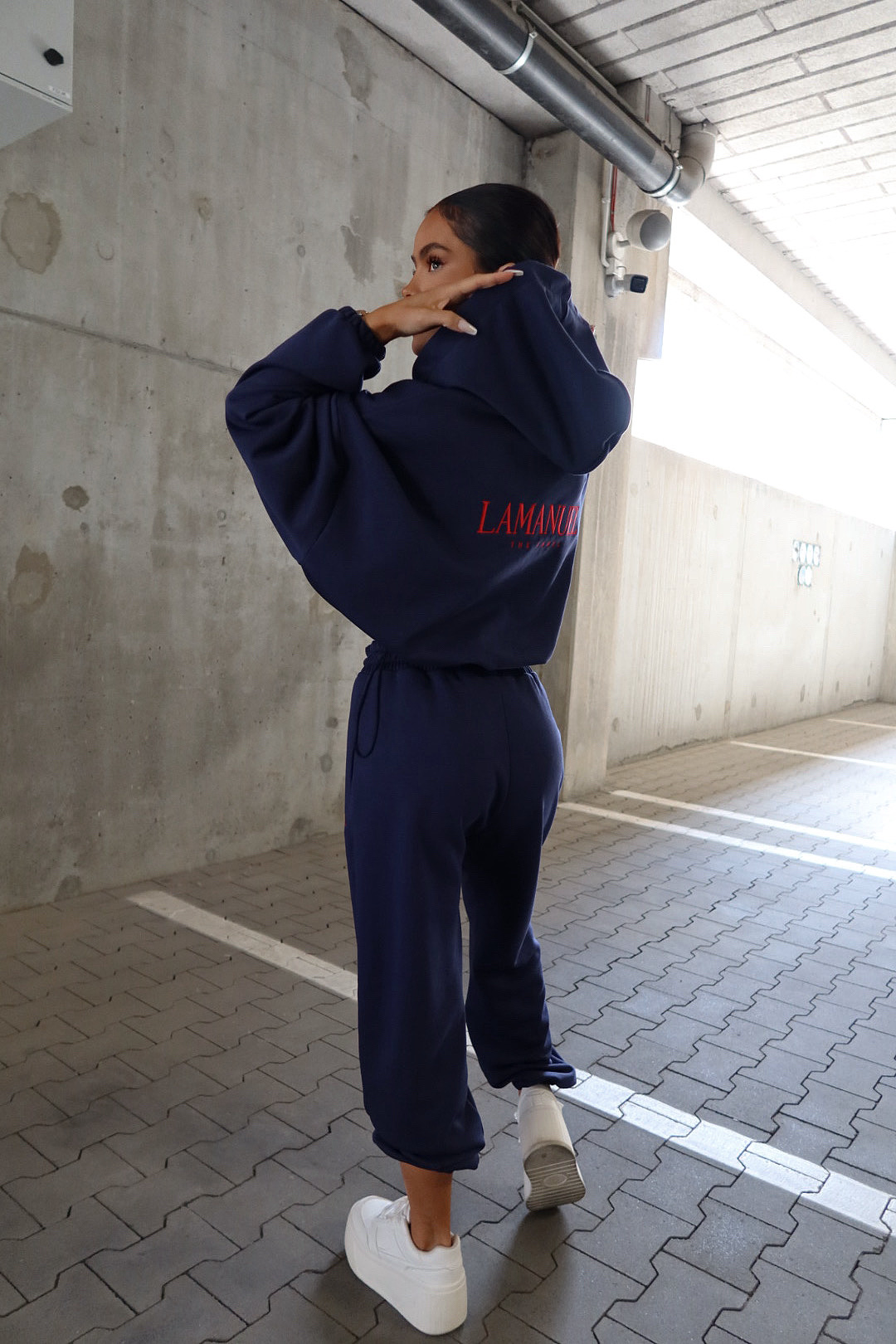 Spodnie BASIC granat LAMANUEL - obrazek 5