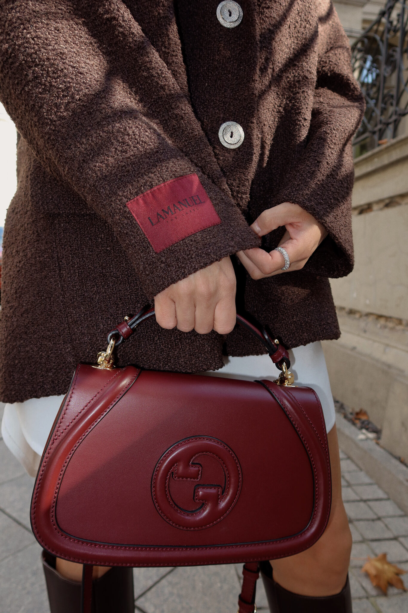 Marynarka FEMININE czekolada LAMANUEL - obrazek 9