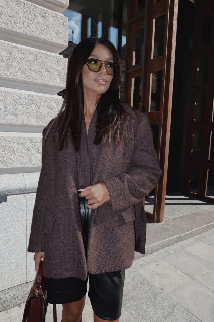 Marynarka FEMININE czekolada