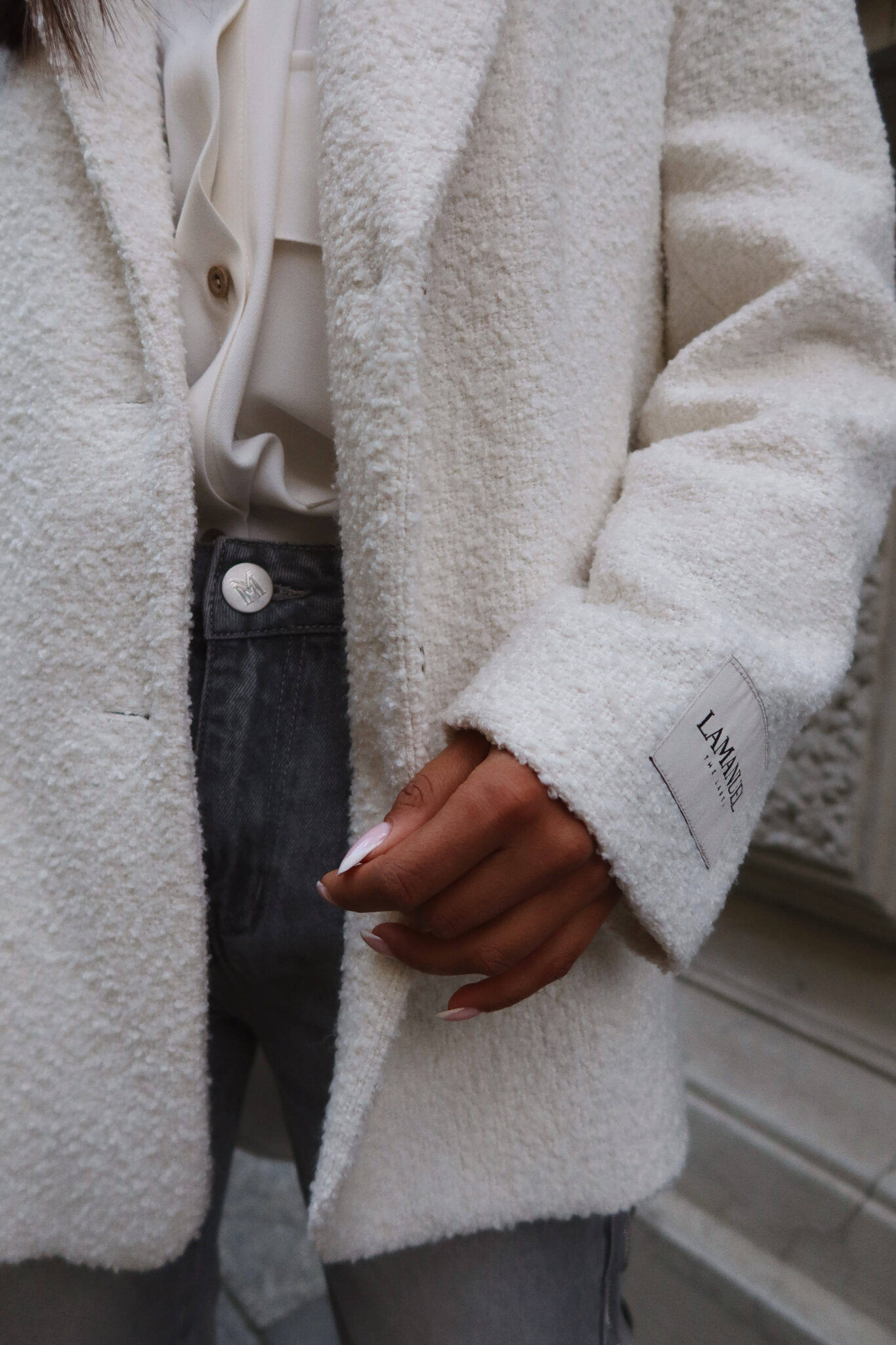 Marynarka FEMININE ecru LAMANUEL - obrazek 6