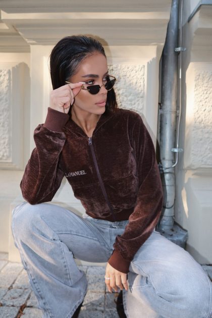 Bluza VELVETY czekolada