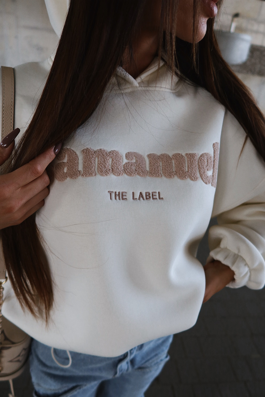 Bluza FLUFFY ecru LAMANUEL - obrazek 6