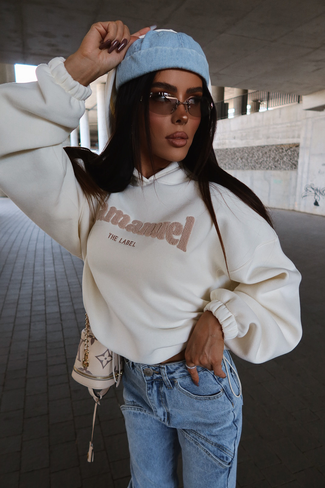 Bluza FLUFFY ecru LAMANUEL - obrazek 7