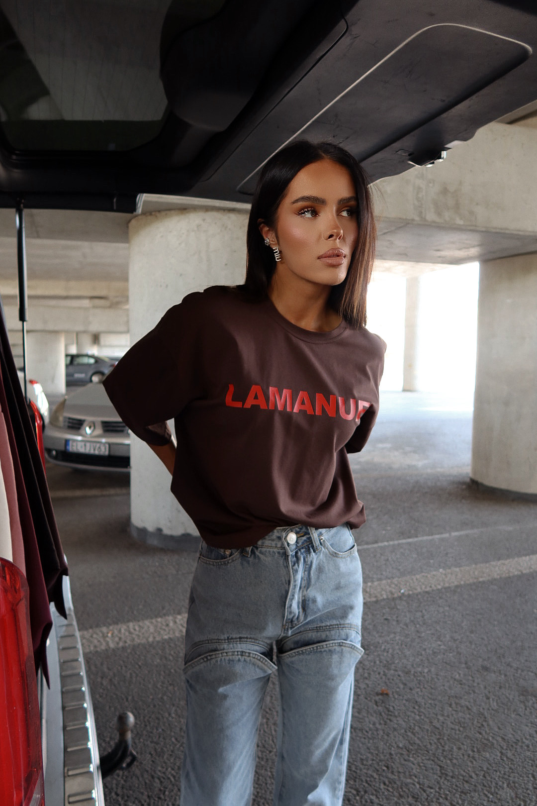 Tshirt NOIR czekolada LAMANUEL - obrazek 5