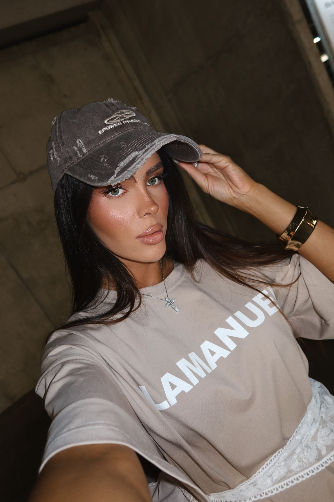 Tshirt NOIR beż LAMANUEL - obrazek 3