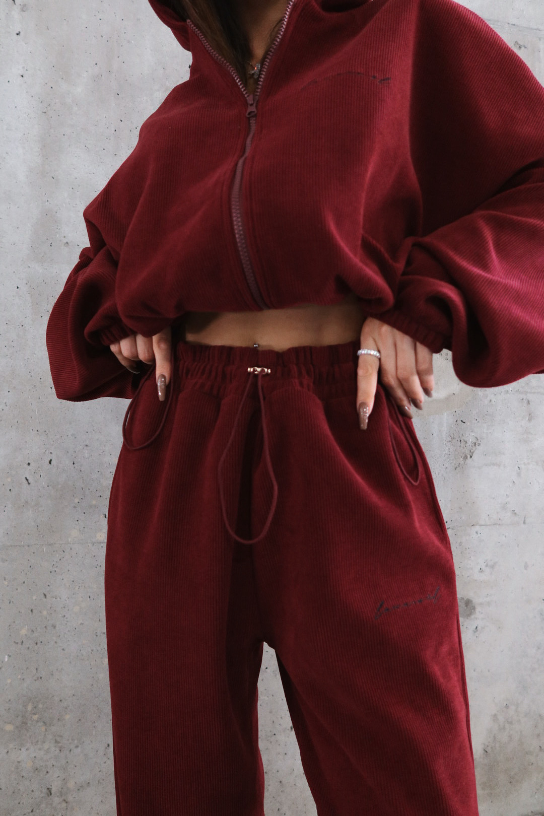 Bluza THEME bordo LAMANUEL - obrazek 5