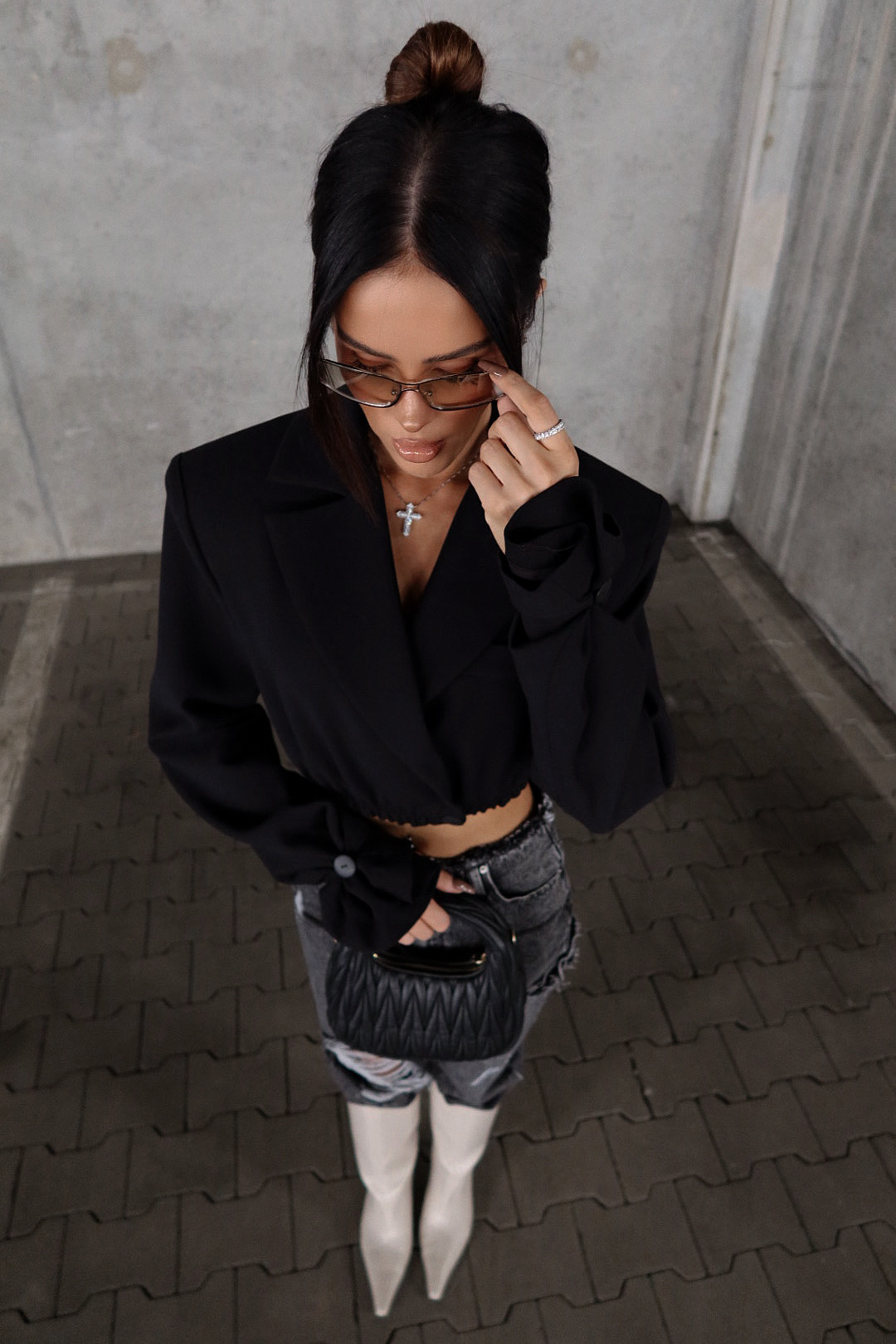 Marynarka PREMIERE czarna LAMANUEL - obrazek 2