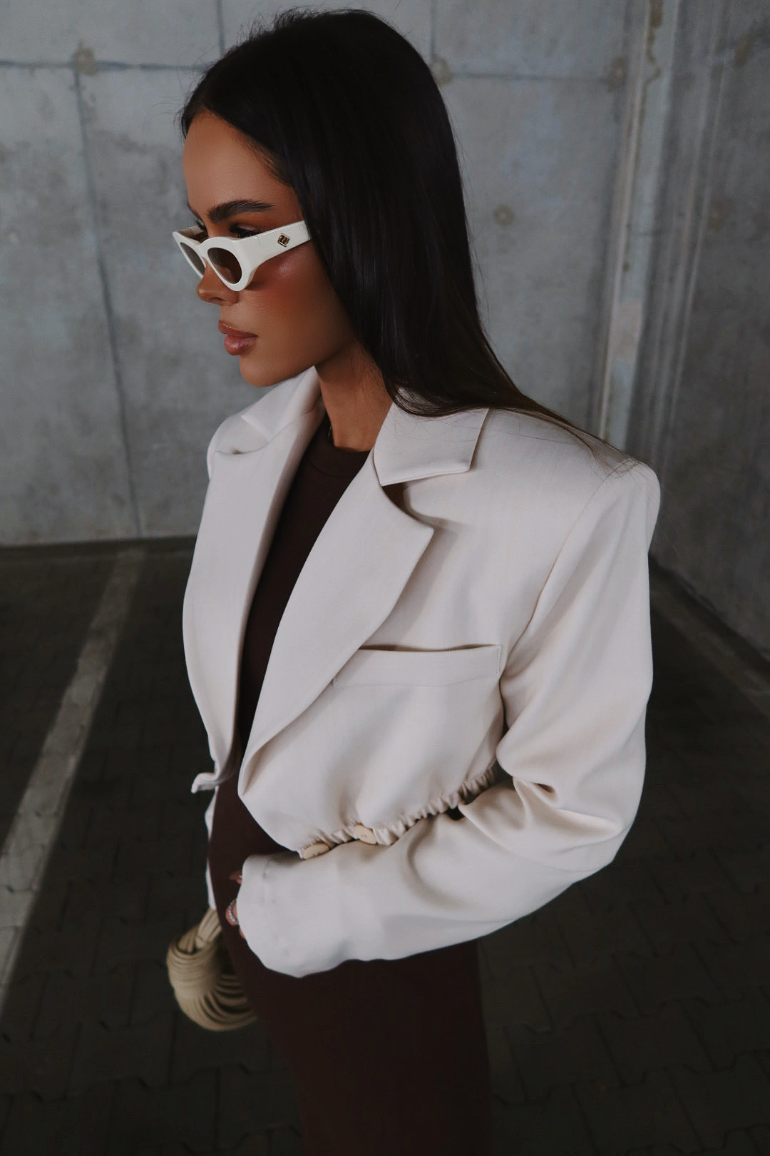 Marynarka PREMIERE beż LAMANUEL - obrazek 4