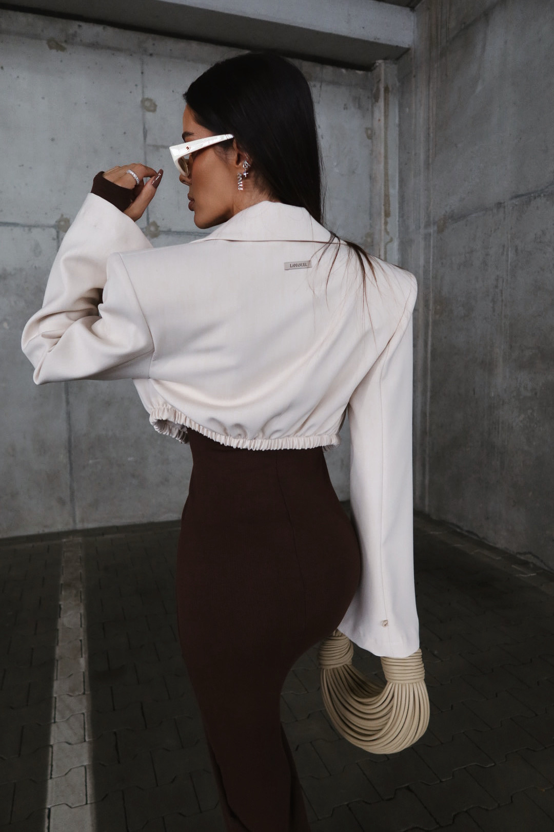 Marynarka PREMIERE beż LAMANUEL - obrazek 3