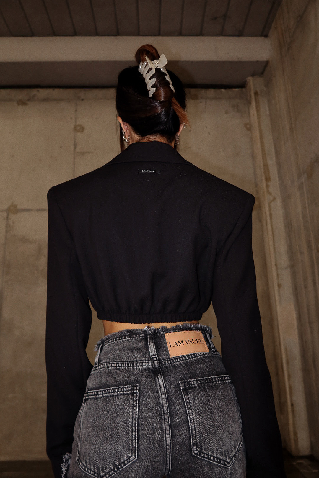 Marynarka PREMIERE czarna LAMANUEL - obrazek 9