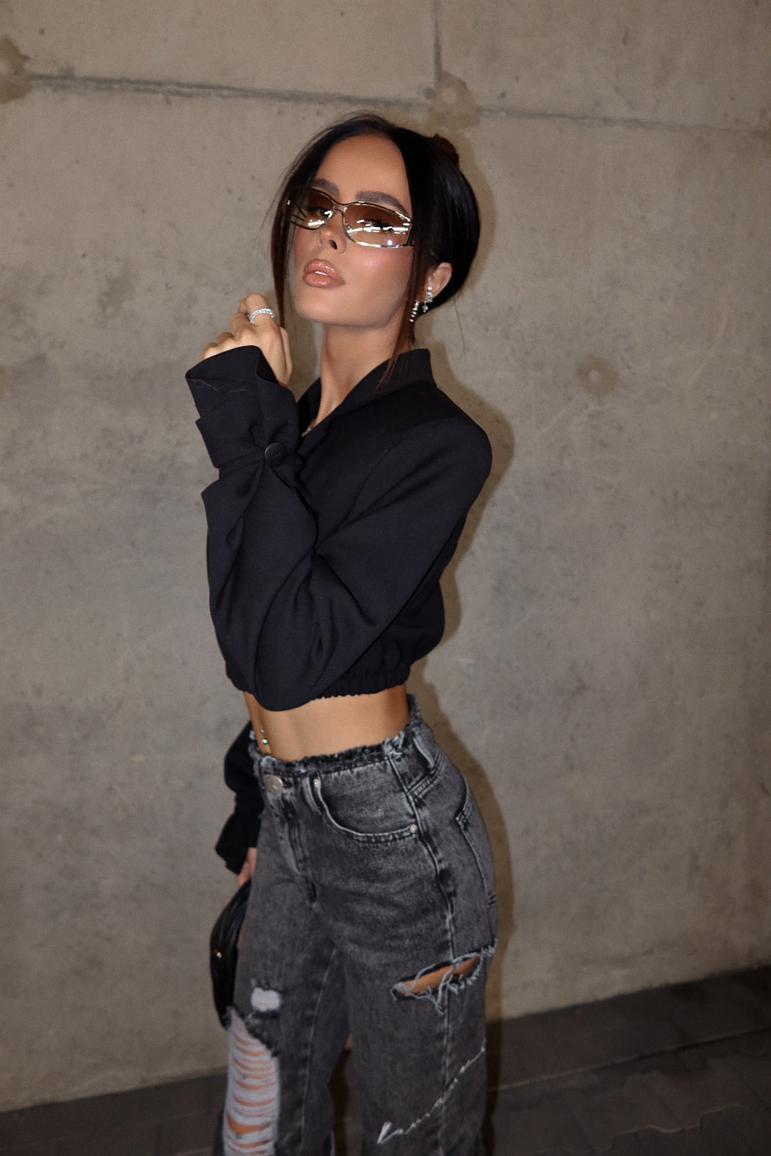 Marynarka PREMIERE czarna LAMANUEL - obrazek 4